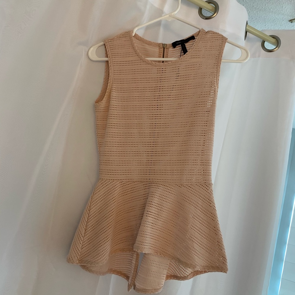 Peplum Pink Top